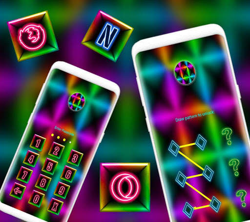 Colorful Neon Launcher Theme screenshot 3