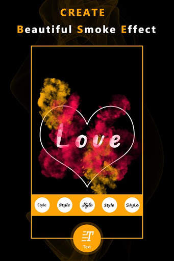 Smokey Name Art Effect : Smoke Photo Editor скриншот 3