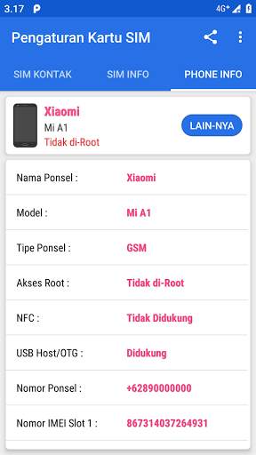 Pengaturan Kartu SIM screenshot 8