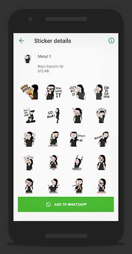 Metal Sticker - WAStickerApps screenshot 5