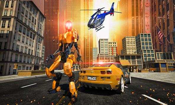 Police War Robot Superhero: Flying robot games screenshot 1