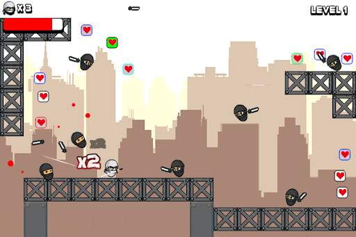 ninja mini - platfrom game screenshot 1