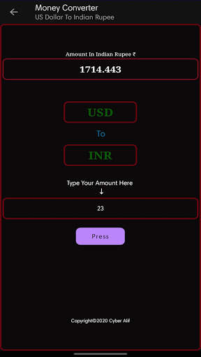Money Converter स्क्रीनशॉट 3