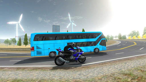 Bike VS Bus Free Racing Games – New Bike Race Game screenshot 4