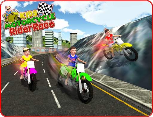 Kids MotorBike Rider Race 3D screenshot 13