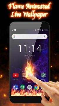 3D Flame Animated Fire Live Wallpaper screenshot 1