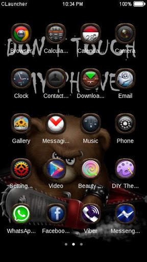 Dont Touch My Phone Theme screenshot 2