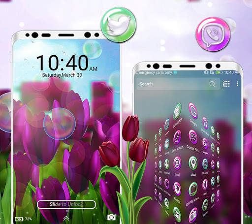 Tulip Flower Launcher Theme screenshot 3