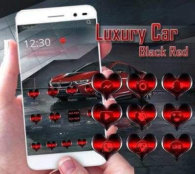 Luxury car Theme Black red screenshot 1