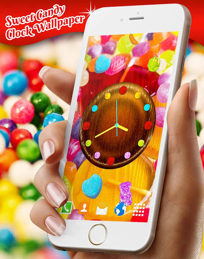 Candy Clock Wallpaper 🍬 Sweet Live Wallpapers screenshot 1