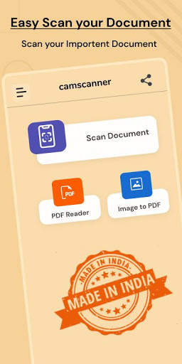 Camera Scanner : Document Scanner - PDF Scanner screenshot 1