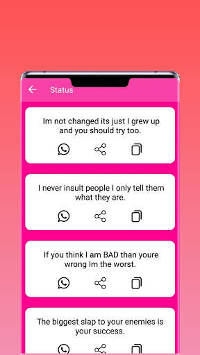 Status For Instagram 2021 (Bio Quotes) screenshot 4