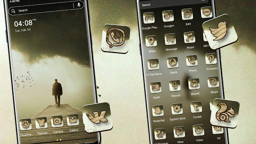 Lonely Man Launcher Theme screenshot 1