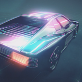 Neon Car Rider 2 - Neon light motocross game icon