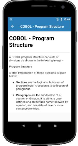 LEARN COBOL OFFLINE screenshot 2