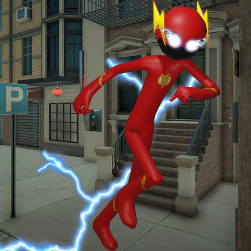 Fast Man Stickman Superhero Crime City icon