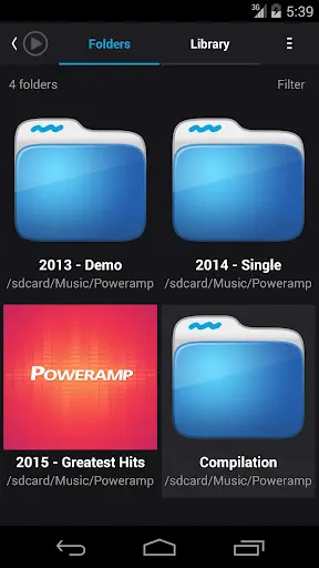 Skin for Poweramp Suru скриншот 8