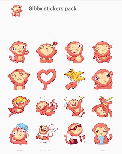 Funny Crazy Monkey Stickers screenshot 3
