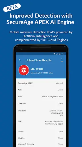 SecureAPlus Antivirus for Android Free स्क्रीनशॉट 3