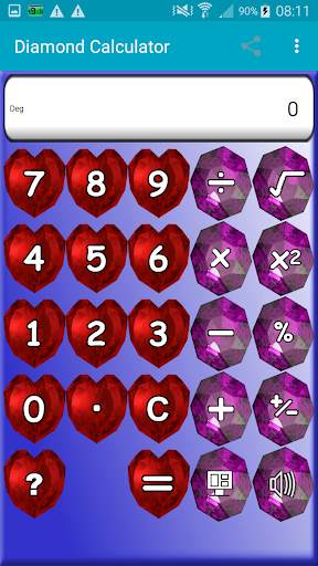 Pretty Sparkly Calculator with Diamonds screenshot 6