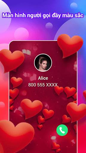 Chủ đề màn hình cuộc gọi màu screenshot 2