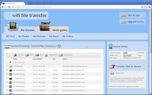 WiFi File Transfer screenshot 4