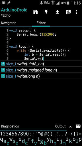 ArduinoDroid - Arduino/ESP8266/ESP32 IDE screenshot 1