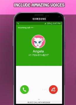 phone Call From Angela - My Talking Angela and tom screenshot 1