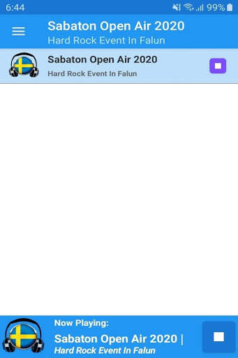 Sabaton Open Air 2021 Radio App SE Fri Online screenshot 1