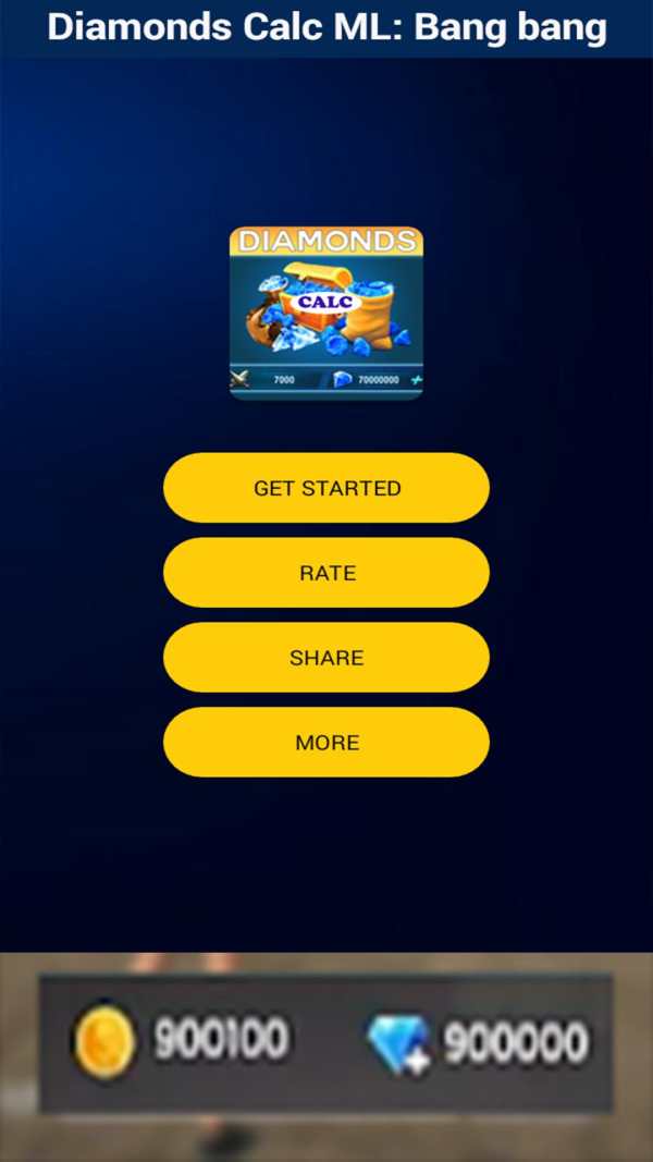 Diamonds Calc for ML : bang bang screenshot 2