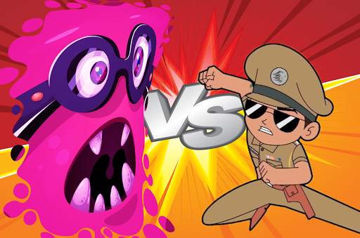 little singham game, Singham wala game : Virus war screenshot 1