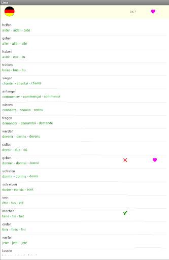 Hangman French basic Verbs screenshot 20