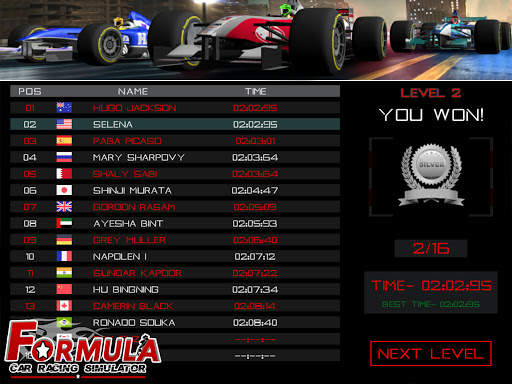Formula Car Racing Simulator mobile No 1 Race game screenshot 8