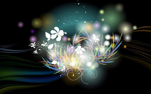 Glowing Flowers Live Wallpaper (Backgrounds) screenshot 2
