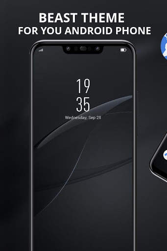 Abstract theme Black business reflection for REDMI screenshot 1