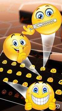 Orange Hexahedron Keyboard Theme screenshot 3