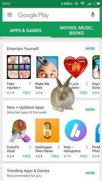 Rabbit on Screen Funny Joke स्क्रीनशॉट 4