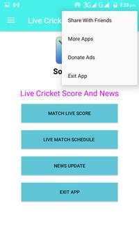Live Cricket Score Schedule & News With AutoUpdate screenshot 7