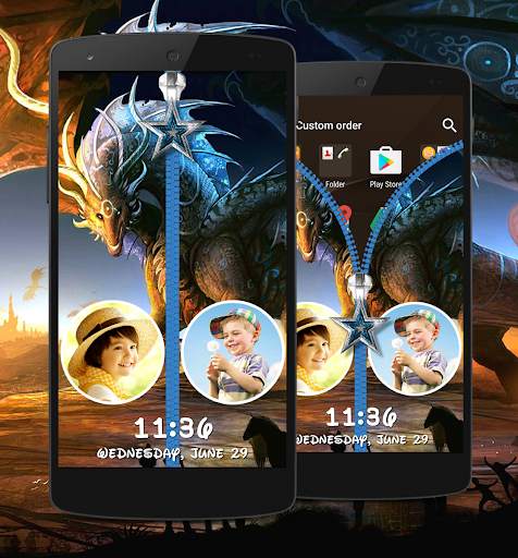 Dragon Zipper Lock Screen screenshot 3