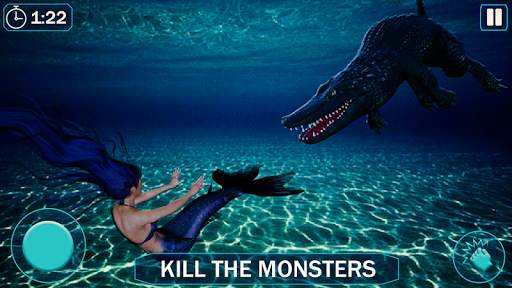 Mermaid simulator 3d game - Mermaid games 2020 screenshot 6