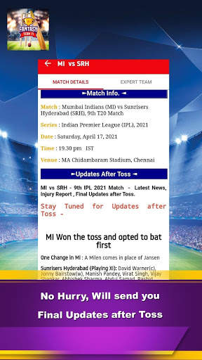 Fantasy™11 -Dream11 Prediction screenshot 7