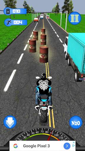 Highway Dash 3D - Speed ​​Street Bike Moto Racing скриншот 1