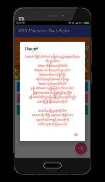 Mi Myanmar Font Styles screenshot 7