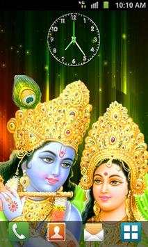 Radha Krishna Analog Clock 3 تصوير الشاشة