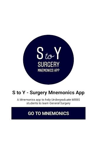 S to Y - Surgery Mnemonics App скриншот 2