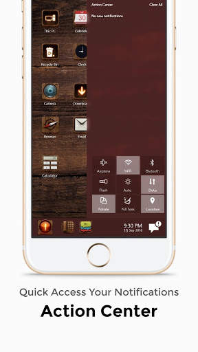 Wood theme for  Computer Launcher screenshot 3