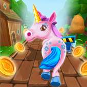 Unicorn Run: Subway Runner Rush Game logo