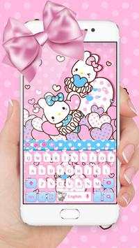 Pink Cute Rabbit Keyboard 1 تصوير الشاشة