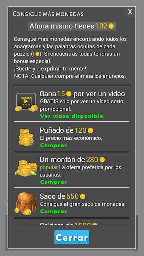 AnagramApp. Anagramas de palabras screenshot 5
