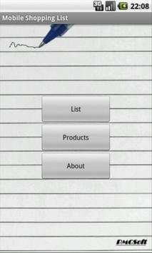 Mobile Shopping List screenshot 1